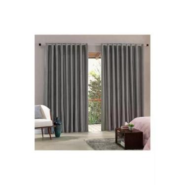 Imagem de Cortina Bella Janela 420x250 cm Blend Tecido Corta Luz Latte, UNICA, U