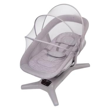 Imagem de Mastela Cadeira de Descanso Automática Multi-motion Músical Cinza Mescla Infantil - até 15 kg