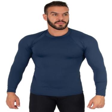 Imagem de Blusa Térmica Masculina Poliamida Segunda Pele - WLS Modas, M, Marinho