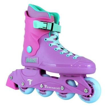 Imagem de Patins Traxart Roller-X Roxo - 76mm ABEC-7, # 7 = 38/39