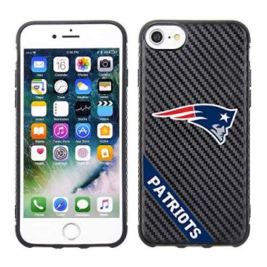 Imagem de Prime Brands Group Capa de celular para Apple iPhone 8/7/6s/ 6 - Preto/Carbono - Licenciado pela NFL New England Patriots (NFL-CB01-I8-PATS)