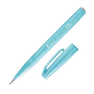 Imagem de Marcador Brush Sign Pen Pentel Escolha a Cor, AZUL PASTEL