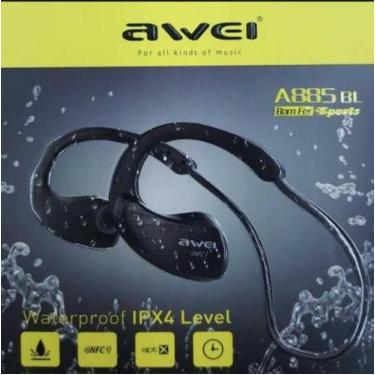 Imagem de Fone de Ouvido Sem Fio Bluetooth A prova D'agua Sport Awaei A885 BL - 