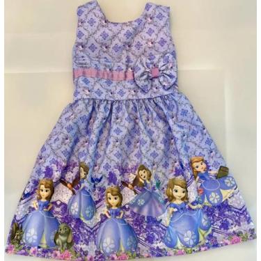 Imagem de Vestido Princesa Sofia casual elegante Festa - Utchuk Kids , Roxo, P
