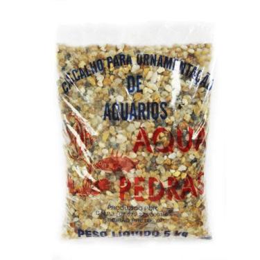 Imagem de Substrato Para Aquários Aqua Pedras Cascalho de Rio - Nº 3 - 5kg