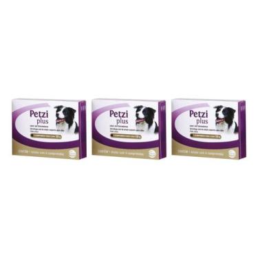 Imagem de Kit 3 Vermífugo Petzi Plus Cães 10kg Com 4 Comprimidos Ceva - Ceva 