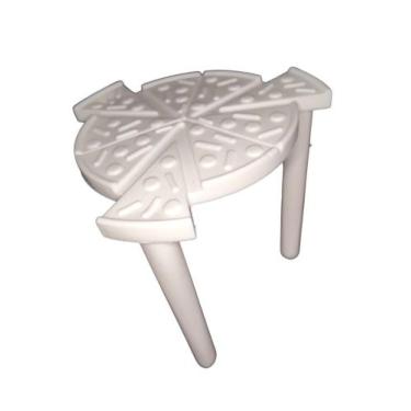 Imagem de Mesinha para pizza suporte tripe para caixa de pizza proteção de reche