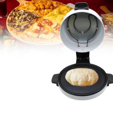 Imagem de Forno elétrico para pizza de 12 polegadas,forno de torradeira de bancada,máquina de pizza interna multiuso para restaurante,pretzels assados, fazer pizza,quesadillas, pão,pratos antiaderentes