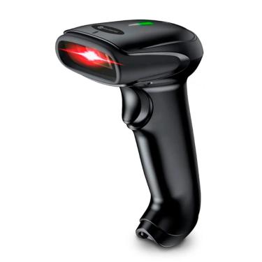 Imagem de Leitor de Código de Barras Laser - Goldentec 63882 - USB - Lê produtos e NFe - 1D - Preto