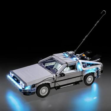 Imagem de Mililier LED Light Kit for Lego 10300 Back to The Future Time Machine Set, Compatible with Lego 10300 Building Blocks Model(Not Include Blocks Set)