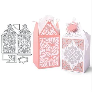 Imagem de Caixa de doces de metal, matrizes de corte, caixa de doces, cartões de papel para corte, estênceis para fazer cartões de gravação faça você mesmo, etiquetas de livros, matrizes de papel decorativas,