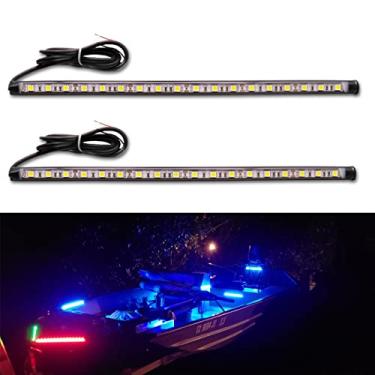 Imagem de Botepon Luzes de navegação para barcos, luzes de arco vermelhas e verdes, luzes de pesca noturna, luzes de convés, IP67 à prova d'água para pontão, barco, barco, bote, caiaque, jon, iate