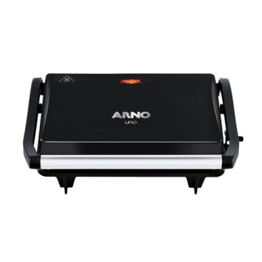 Imagem de Grill Compacto Arno Preto GPTO - Compacto, Antiaderente e Fácil de Usar, 220V