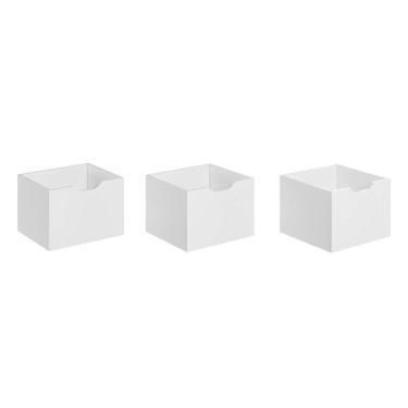 Imagem de Kit Com 3 Gavetas Organizadoras 1479 Qmovi Branco