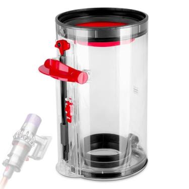 Imagem de ACCTDLF Recipiente de substituição para aspirador de pó Dyson V10 SV12 Animal Absolute Caixote de pó grande, compatível com V10 número de peça 969509-01 (não serve para caixa pequena/externa)