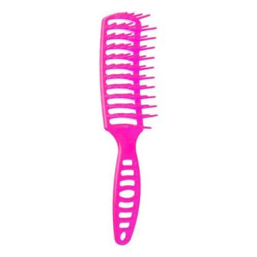 Imagem de Escova De Cabelo Retangular Vazada Linha Pop Color Bonitta, Rosa