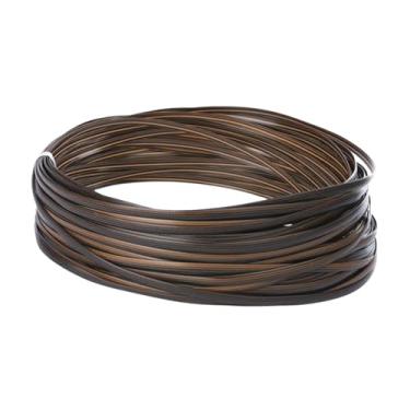 Imagem de Baoblaze Kit de reparo de vime de 120 pés, substituição de artesanato diy, suprimentos de reparo, decoração, 8mm de largura, material de tecelagem para móveis, Marrom