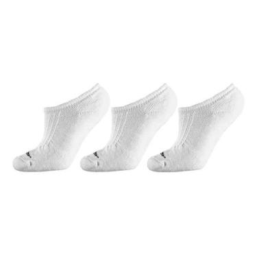 Imagem de Kit 3 Pares Meia Esportiva Premium  Masculina Branca Cano Invisível 39