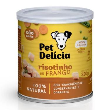 Imagem de Alimento úmido pet delícia risotinho de frango 320g cães - Pet Delicia