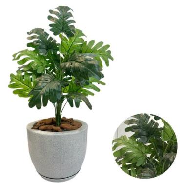 Imagem de Planta Artificial Bananinha Com Vaso Bojo De Polietileno - PlantaImpor