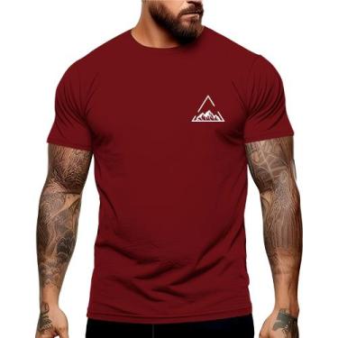 Imagem de Camiseta Montanha Triangulo Manga Curta Gola Redonda Shopping Academia