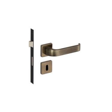 Imagem de Fechadura odin imab interna quarto antique ouro velho aq chave grande 