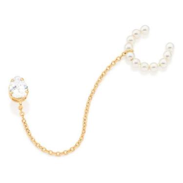 Imagem de Brinco Solitário Com 1 Zircônia Gota De 6x 526999 - Rommanel, Branco c