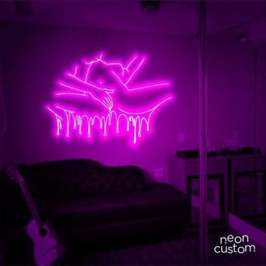 Imagem de luminaria letreiro Neon Led Sexo 180x130 luminoso decoração p/ selfie 