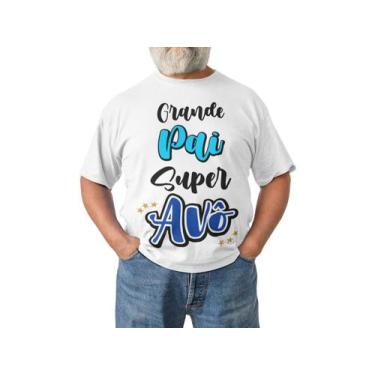 Imagem de Camiseta Vovô Presente Dia Dos Pais Frase Avô Nomes Branca - Del Franc