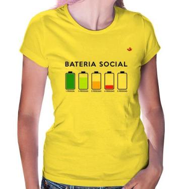 Imagem de Baby Look Bateria Social - Foca na Moda, Amarelo, GG
