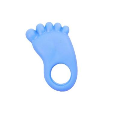 Imagem de Mordedor Pezinho Macio Denticao Anti Stress Gengiva Bebe +4m - Pais & 