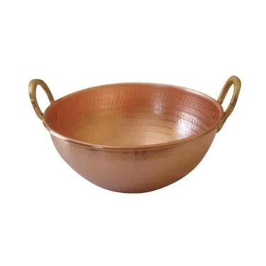 Imagem de Tacho De Cobre Puro De 15 Litro 43cm Diâmetro - Metal Arte