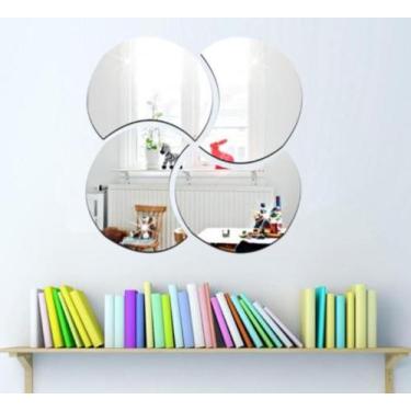 Imagem de Espelho Decorativo Curva Moderno Quarto Sala Escritório 30cm - AGV Cri