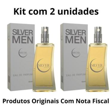 Imagem de Kit 2 Perfumes Silver Men Eau Parfum Masculino 65 ML - Silver Perfumes