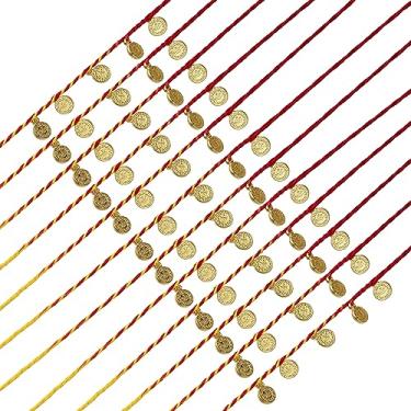 Imagem de Conjunto de 12 fios Rakhi para irmão Rakhi para Bhai Bhabhi Bhaiya Bhabhi e Bhatiji veera Rakhi Conjunto de Pacote de Presente Dora Pulseira Kalwa para Irmão Irmã Festival Tradicional Indiano Rakhi