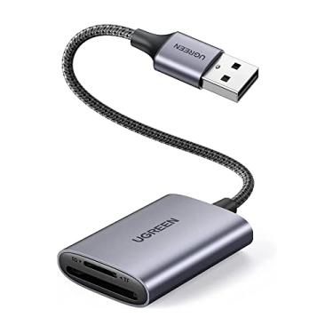 Imagem de Leitor de Cartão de Memória Sd e Micro Sd Interface Usb A Velocidade de Transferência 5 Gbps Suporta Conexão Plug and Play Suporta até 2Tb de capacidade/No Brasil