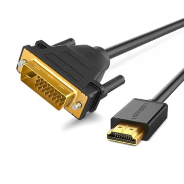 Imagem de Cabo Vídeo Ugreen HDMI para DVI(24+1) Macho 5M Preto Alta Definição Conexão Estável Longo Alcance Ideal para Monitores Projetores Computadores Transmissão