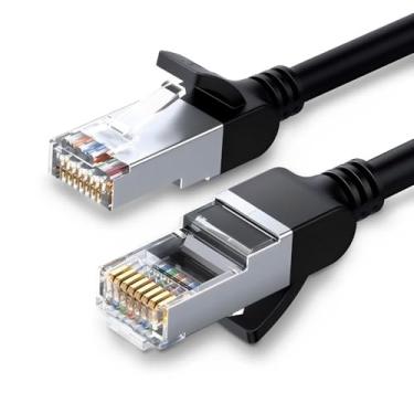 Imagem de Cabo de Rede RJ45 Cat6 UTP Macho 0.5 Metro Preto Alta Performance Conexão Rápida Estável para Redes Domésticas e Corporativas