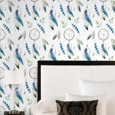 Imagem de Adesivo de Parede Casual Filtro do Sonhos Azul 310x58cm - PapeldePared