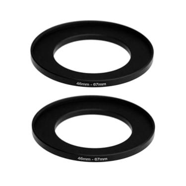 Imagem de (2 peças) Adaptador de anel de elevação de 46-67 mm, anel de filtro de 46 mm a 67 mm, anel de aumento fêmea de 46 mm macho 67 mm para lente de câmera DSLR e filtros infravermelhos ND UV CPL