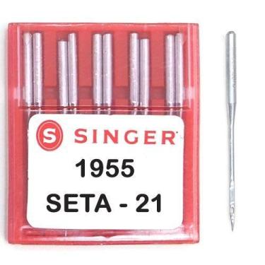 Imagem de Agulha de Máquina Reta Industrial Singer Cabo Grosso 1955 - 10 unid., 