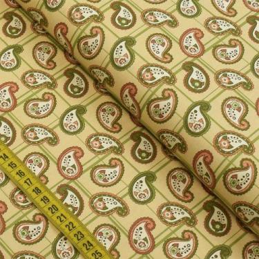 Imagem de Tecido Estampado para Patchwork - Capadócia : Mini Cashmere Terra (0,5