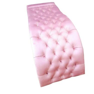 Imagem de Maca Estética Joe 60X180 cm Suede Rosa Facial Cílios E Sobrancelhas Mz