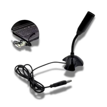 Imagem de Microfone De Mesa USB LE 917 PC Computador Notebook Suporte Ajustável 