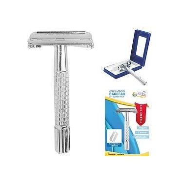 Imagem de Aparelho Barbear Articulado Aço Inox Prateado NYBC Beauty Manual
