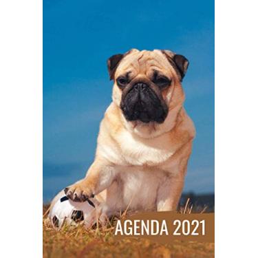 Imagem de Agenda 2021: Planificador perros semanal y mensual | Del 1 de enero de 2021 al 31 de diciembre de 2021 |Organizador Planner Diario | idea de regalos originales perros