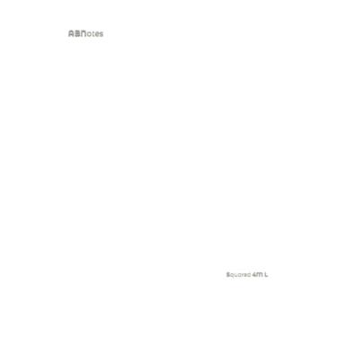 Imagem de ABNotes Squared 4M L A4 White: Quadernone A4 a quadretti 4mm senza margine - Tinta Unita Bianco - Leggero 100 pagine - Fogli spessi - Per scuola, lavoro o appunti personali.