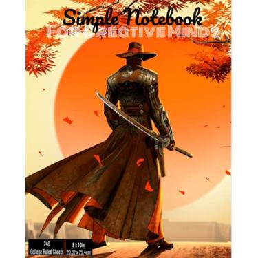 Imagem de Simple Notebook: For Creative Minds: 240 College Ruled Sheets- 8'x10'