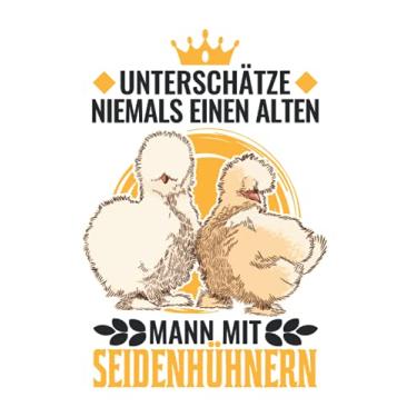 Imagem de Seidenhuhn Tagesplaner: Seidenhuhn Alter Mann Seidenhühner Silkie Huhn/Kalender 2022 / Wochenplaner Tagesplaner Planer/Planungsbuch To-Do-Liste / 6x9 Zoll / 100 ausfüllbare Seiten