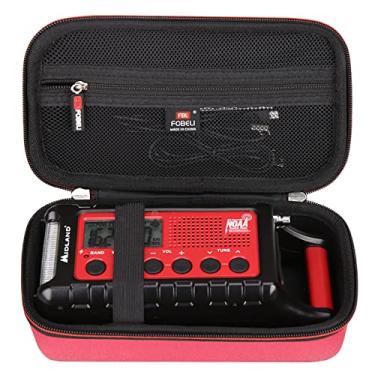 Imagem de FBLFOBELI Estojo rígido de EVA compatível com Midland ER310 / ER210 /ER300/ER50 com manivela de emergência rádio AM/FM, bolsa de viagem portátil (apenas capa)